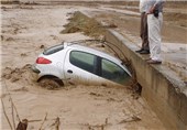 وقوع سیلاب در شهرهای شرقی مازندران/ آب‌گرفتگی معابر شهری