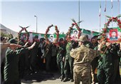 تشییع شهدای سپاه کردستان در بانه به‌روایت تصویر