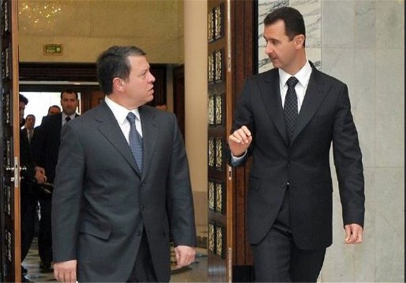 تماس تلفنی پادشاه اردن با رئیس‌جمهور سوریه