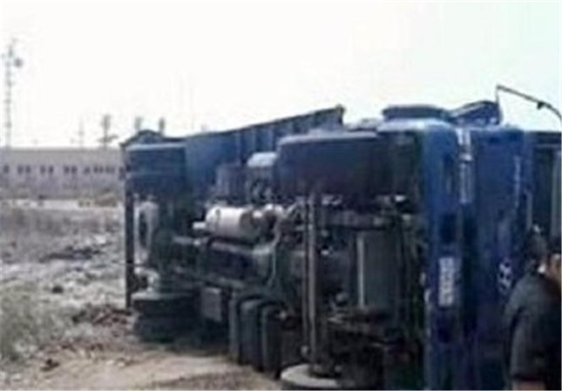واژگونی کامیون در محور رفسنجان -کرمان مرگ راننده را رقم زد
