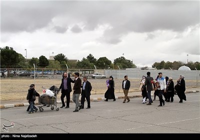 ورود کاروان حجاج به مشهد