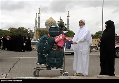 ورود کاروان حجاج به مشهد