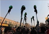 حرکت قافله‌های عزاداری دانش‌آموزان در اصفهان