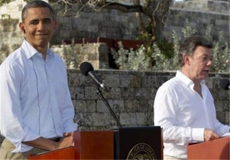 حمایت اوباما از سانتوس برای ادامه مذاکرات صلح با شورشیان فارک