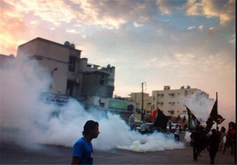 یورش نیروهای امنیتی رژیم آل خلیفه به تظاهرکنندگان بحرینی