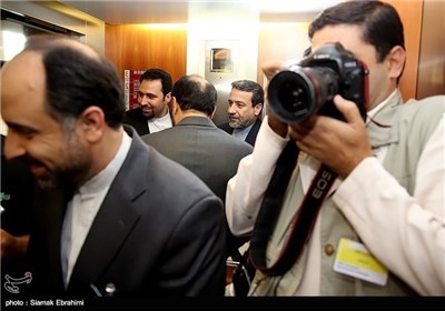 Iran’s Top Negotiator Abbas Araqchi in Press Conference in Geneva