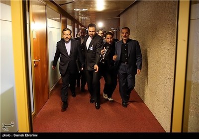 Iran’s Top Negotiator Abbas Araqchi in Press Conference in Geneva