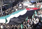 تظاهرات اردنی‌ها به نشانه همبستگی با ملت فلسطین