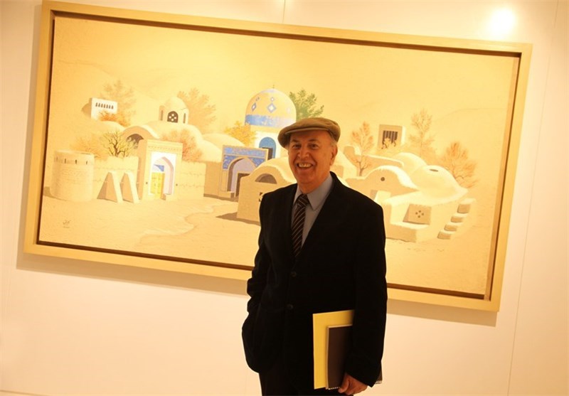 کیارستمی، آغداشلو و ناظری در افتتاح نمایشگاه نقاشی‌های کلانتری