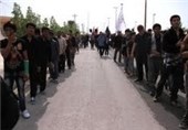 عزاداران حسینی در بوشهردر خیمه‌گاه ابوالفضل(ع) عزاداری کردند