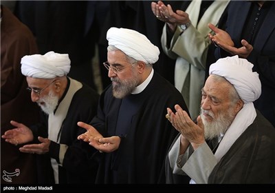 حسن روحانی رئیس جمهور در نماز جمعه تهران