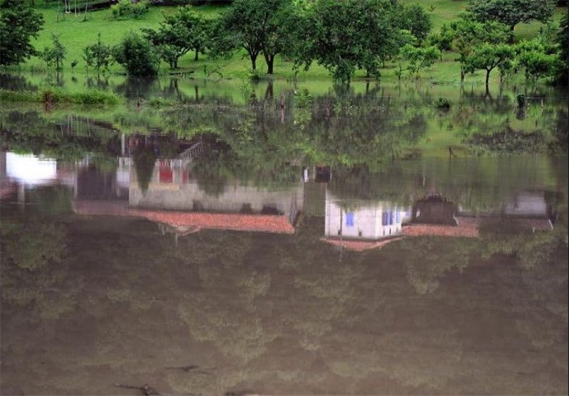 سیلاب در روستاهای فومن جاری شد