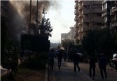 حضور دادستان کل دادگاه نظامی لبنان در محل انفجار درمقابل سفارت ایران