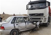 5 مصدوم حاصل تصادف در محور جهرم - شیراز