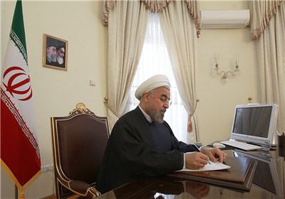 روحانی قهرمانی تیم ملی کشتی آزاد ایران را تبریک گفت