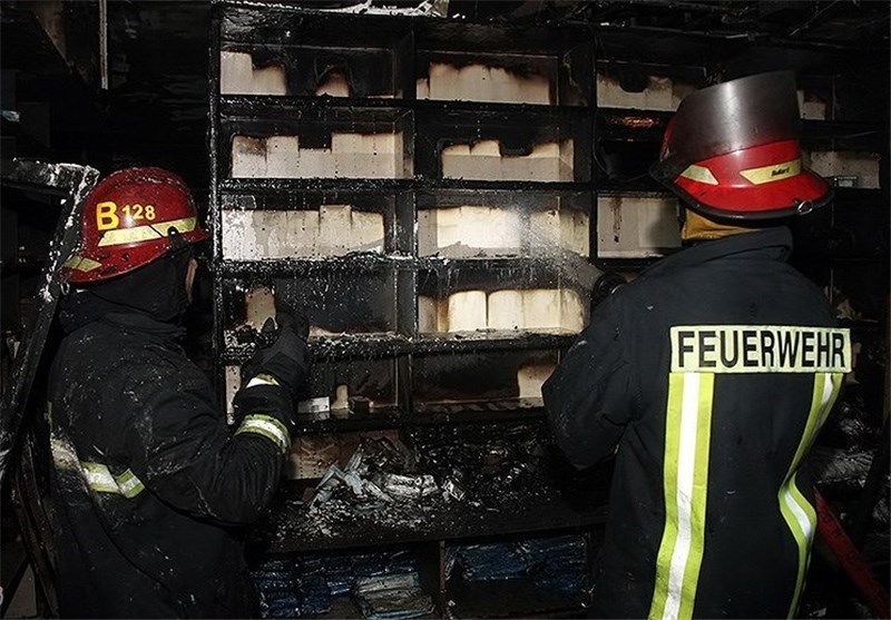 آتش سوزی در داروخانه بیمارستان منتصریه مشهد