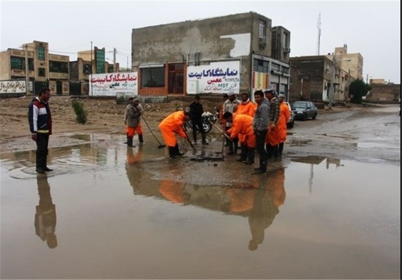 احتمال آب گرفتگی معابر در پی بارش‌های امشب خوزستان