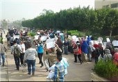 تظاهرات دانشجویان هوادار مرسی در دانشگاه عین‌شمس مصر