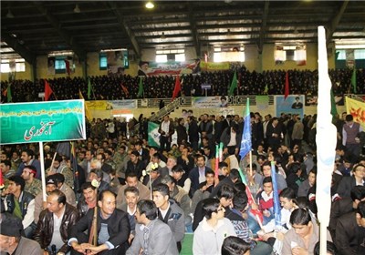اجتماع بزرگ 10 هزار نفری بسیجیان سمنان برگزار شد‌