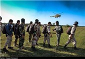 Free-fall Skydiving Exercises by Iranian Basij Forces