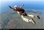 Free-fall Skydiving Exercises by Iranian Basij Forces