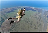 Free-fall Skydiving Exercises by Iranian Basij Forces