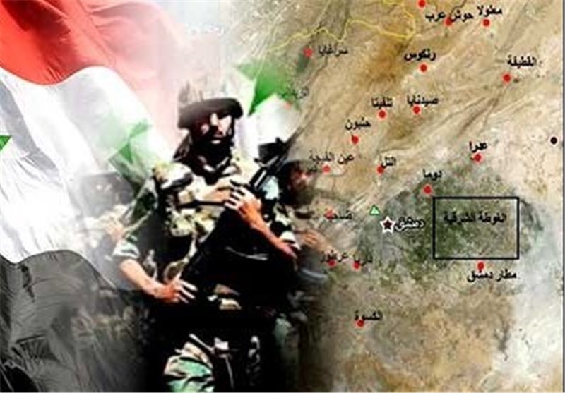 ارتش سوریه قسمت‌های وسیعی از غوطه شرقی ر ا پاکسازی کرد