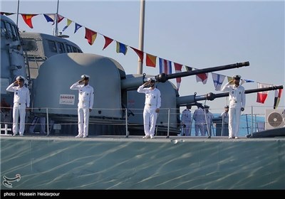  Iranian Navy Launches New Missile Frigates, Logistics Warship