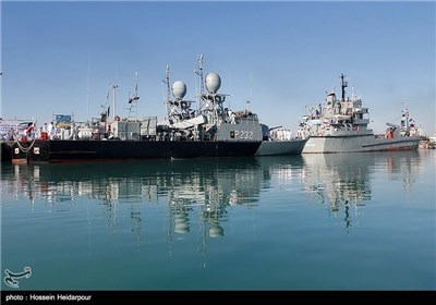 Iranian Navy Launches New Missile Frigates, Logistics Warship