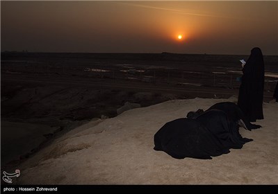 راهیان نور دختران دبیرستانی ( درس آمادگی دفاعی‌) - منطقه عملیاتی کربلای 5 شلمچه 