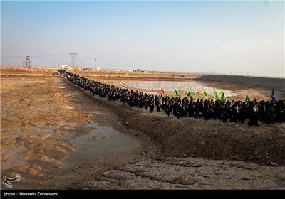 راهیان نور دختران دبیرستانی ( درس آمادگی دفاعی‌) - منطقه عملیاتی کربلای 5 شلمچه 