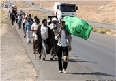 کاروان زائران پیاده «از نجف تا مشهد» به سبزوار رسید