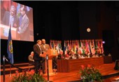سخنرانی یکی از جانبازان شیمیایی در کنفرانس سازمان منع سلاح‌های شیمیایی