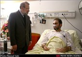عیادت رئیس مجلس و وزیر بهداشت از مدیرعامل خبرگزاری مهر