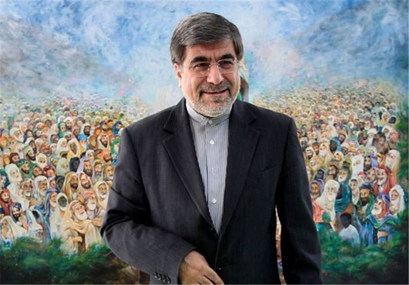بازدید وزیر فرهنگ و ارشاد اسلامی از نمایشگاه سومین جشنواره جهانی هنر مقاومت