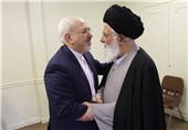وزیر امور خارجه با آیت‌الله علم‌الهدی دیدار کرد+ عکس