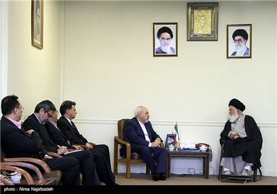 دیدار محمدجواد ظریف وزیر امور خارجه با آیت الله علم الهدی امام جمعه مشهد