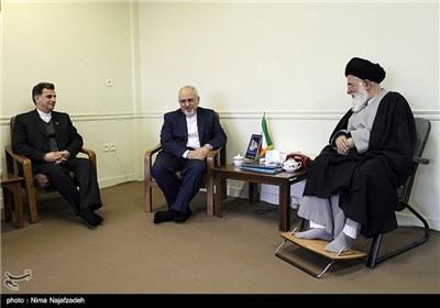 دیدار محمدجواد ظریف وزیر امور خارجه با آیت الله علم الهدی امام جمعه مشهد