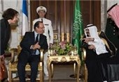 دیدار عبدالله سعودی و اولاند برای بررسی تحولات منطقه‌ای و بین المللی