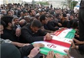 پیکر سه شهید عملیات تروریستی دیاله عراق در شهرکرد تشییع شد