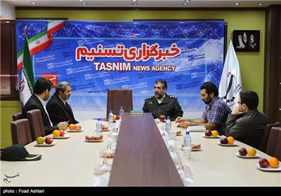 حضور عباسعلی محمدیان رئیس پلیس آگاهی تهران در خبرگزاری تسنیم