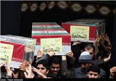 تشییع و تدفین 3 شهید گمنام دفاع مقدس در گچساران