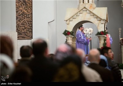 مراسم آغاز سال نو میلادی مسیحیان ایران در کلیسای سرکیس مقدس