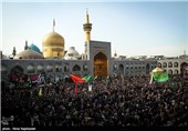 عزاداری شهادت امام رضا (ع) در جوار بارگاه آن حضرت