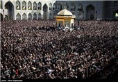 عزاداری شهادت امام رضا (ع) در جوار بارگاه آن حضرت