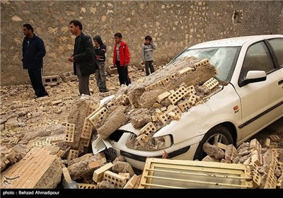 خسارات ناشی از زلزله در بستک