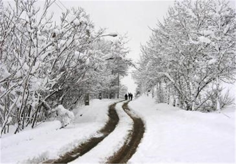 بر اثر بارش برف راه ارتباطی 28 روستای شهربابک مسدود است