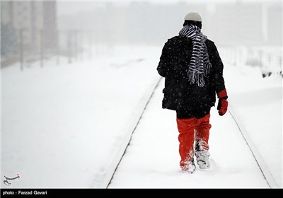 بارش برف در کرمان