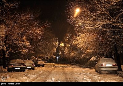 بارش برف در کرمان