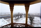 بارش برف در شیراز